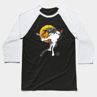 Full moon mission: Cat Ninja Baseball T-Shirt